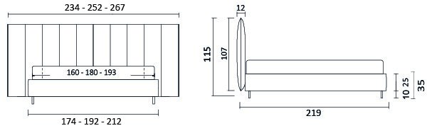 Afmetingen Opera Slim BedHabits 3 100
